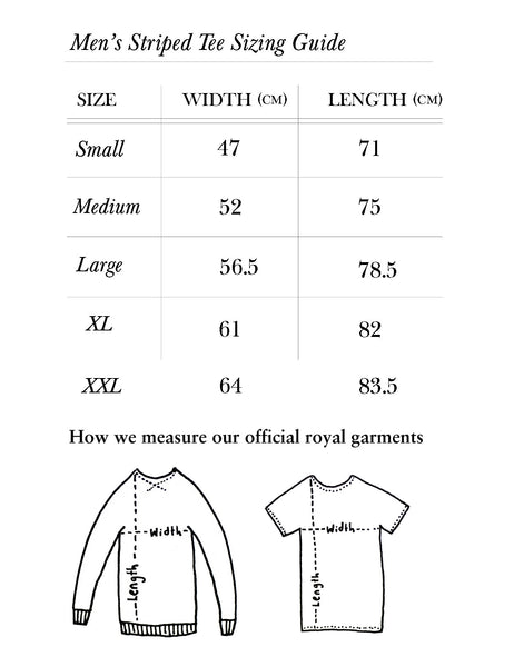 The Sailor's Pocket Men's Striped Tee, Navy